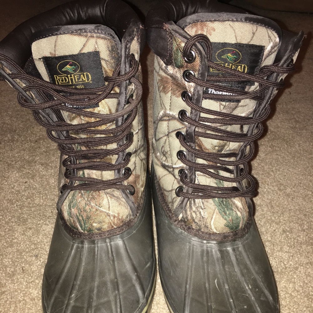 Redhead hunting camo boots size 9 men